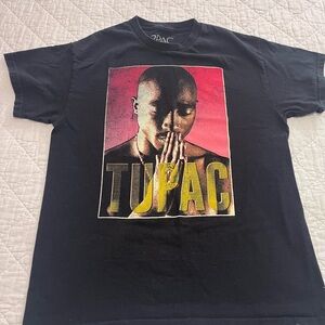 Tupac Graphic Tee Thrifted Vintage Style Size M